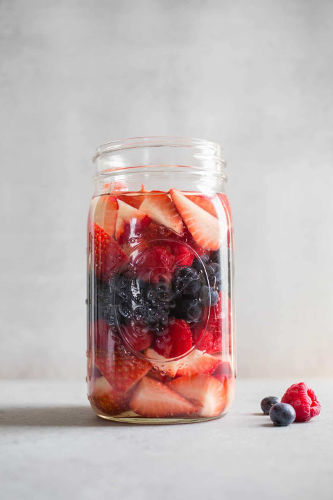 Vodka Fruit Infusion Clip Top Jars infused